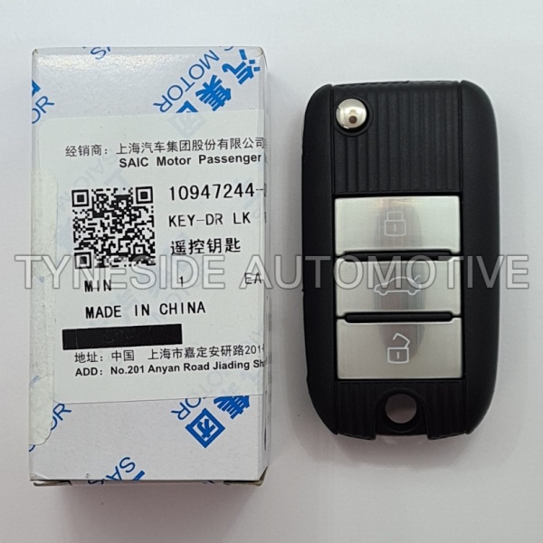 Genuine MG ZS Remote Key - 10947244-SBKP