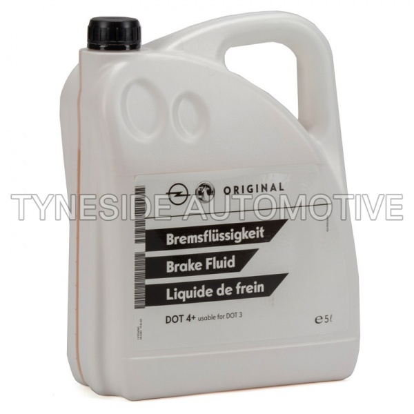 Genuine Opel / Vauxhall DOT 4+ Brake Fluid (5L) - 93160365