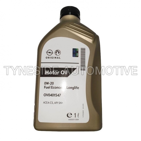 Genuine Opel / Vauxhall Engine Oil 0W-20 - ACEA C5 (1L) - 95528693