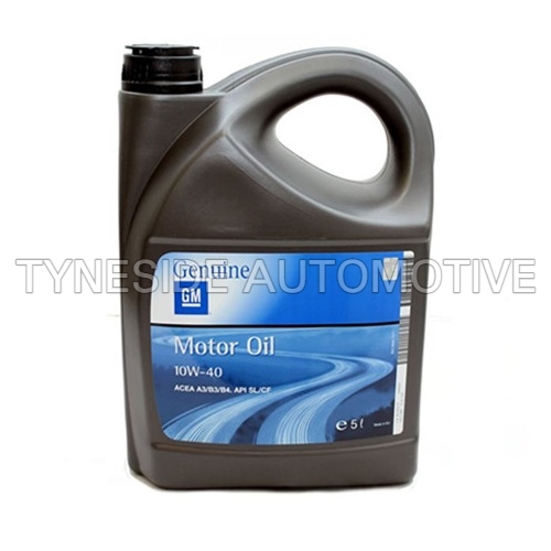 Genuine Opel / Vauxhall Engine Oil 10W-40 (5L) - 95599582